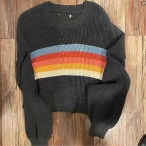 american eagle rainbow sweater size small
